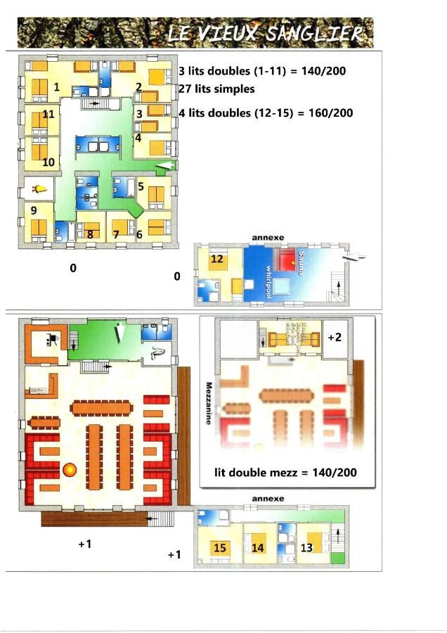 Le Vieux Sanglier - 41 Pers - Malmedy Villa ภายนอก รูปภาพ